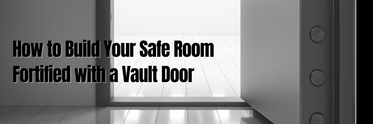 Safe room and panic room with vault door