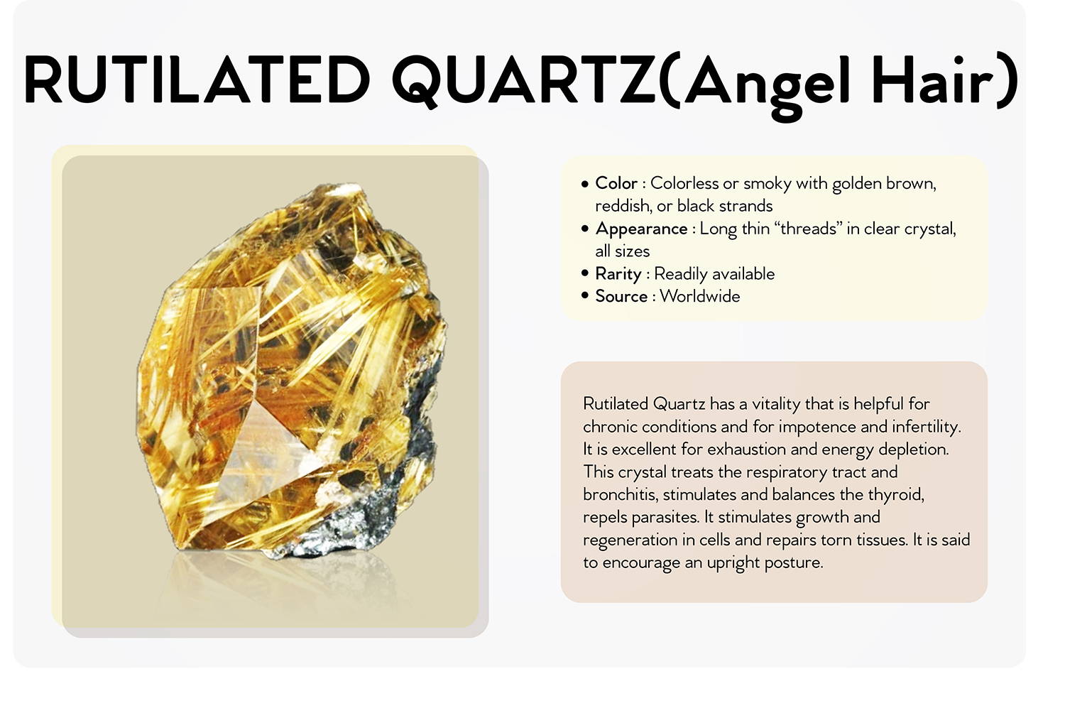 rutilated quartz (angel hair)