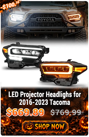 LED Projector Headlights for 2016-2023 Tacoma. Promotional price $669.89, originally $769.99. Use code HW13.