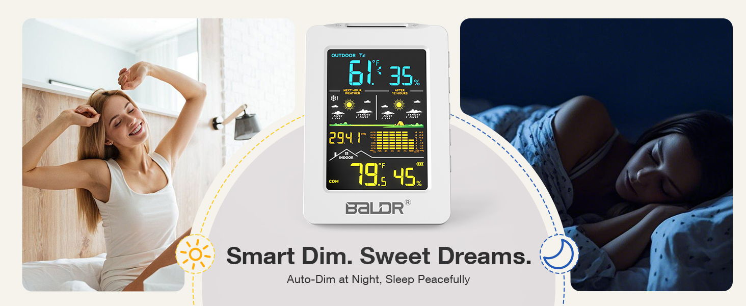 Smart dimmer and sleep monitor promoting better sleep quality.