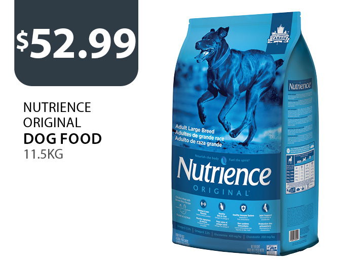 $52.99 Nutrience Original Dog Food 11.5kg