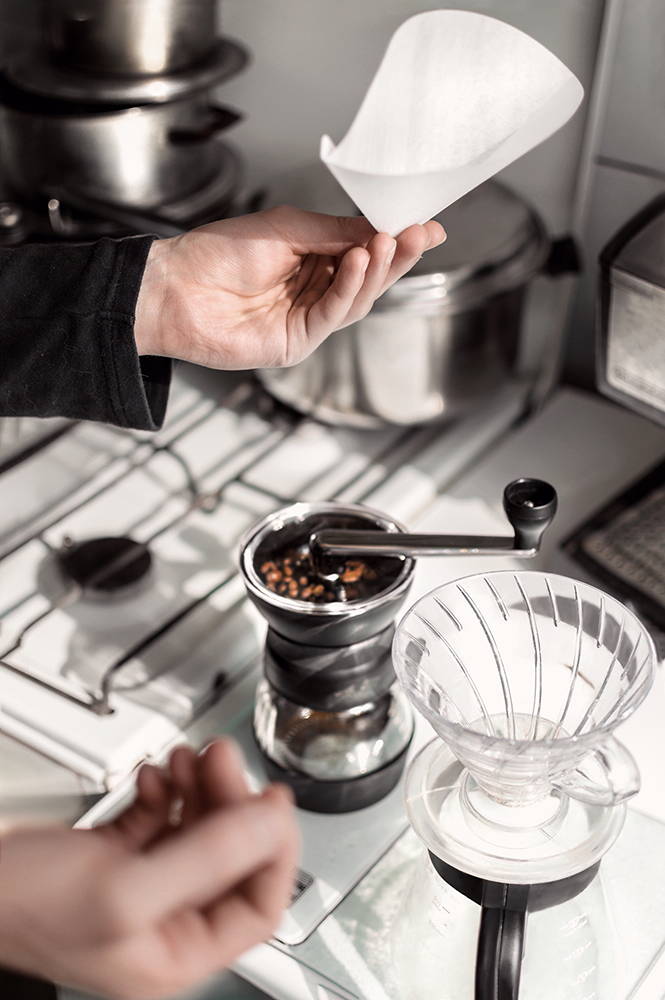Hvidt kaffefilter