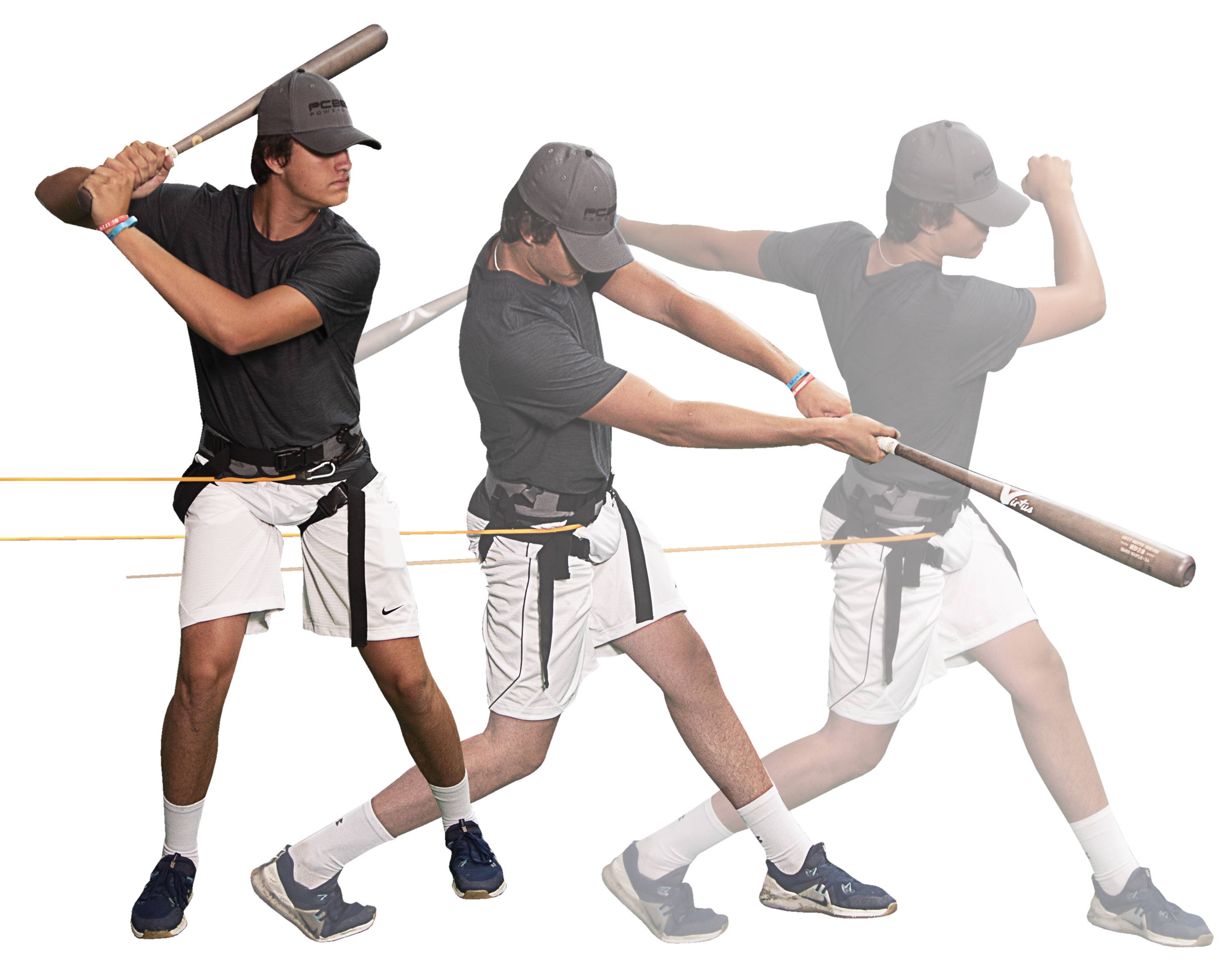 Increase Pitching Velocity and Bat Speed Powercore 360 Baseball Training Equipment Full Body Training System Hip & Arm Training System Core Resistance Band for Softball or Baseball 