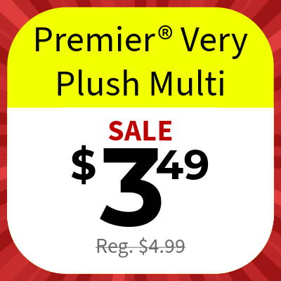Premier® Very Plush Multi — SALE $3.49 (Reg. $4.99)