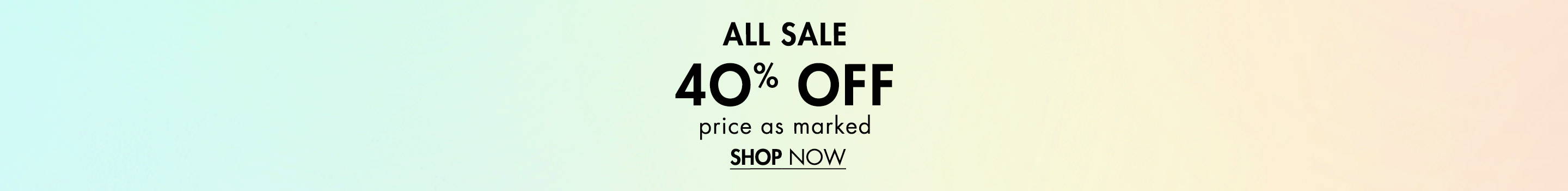 All Sale 40% Off