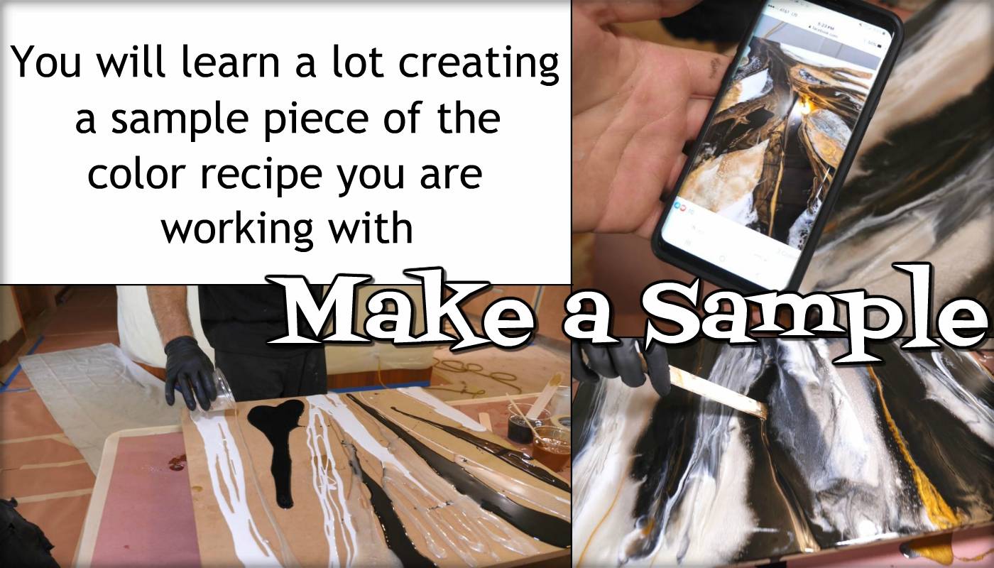 Creating a sample piece with your color recipe is a valuable learning experience.