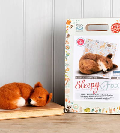 image of The Crafty Kit Company Sleepy Fox Felt Kit