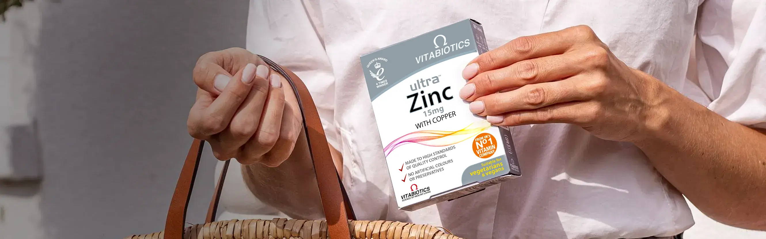  Good nutrition starts with balance. That’s why Ultra Zinc is a specially formulated blend of nutrients, zinc and copper that work together in a single source, made to the highest quality standards. 