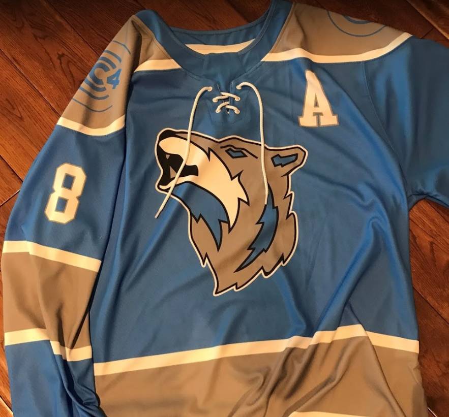 Custom Sublimated Ice Hockey Jersey: Sudbury Wolves Concept