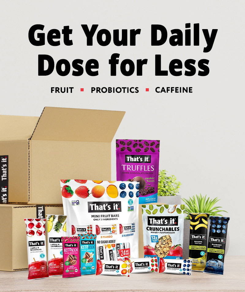 Get Your Daily Dose for Less - Fruit, Probiotic, Caffeine