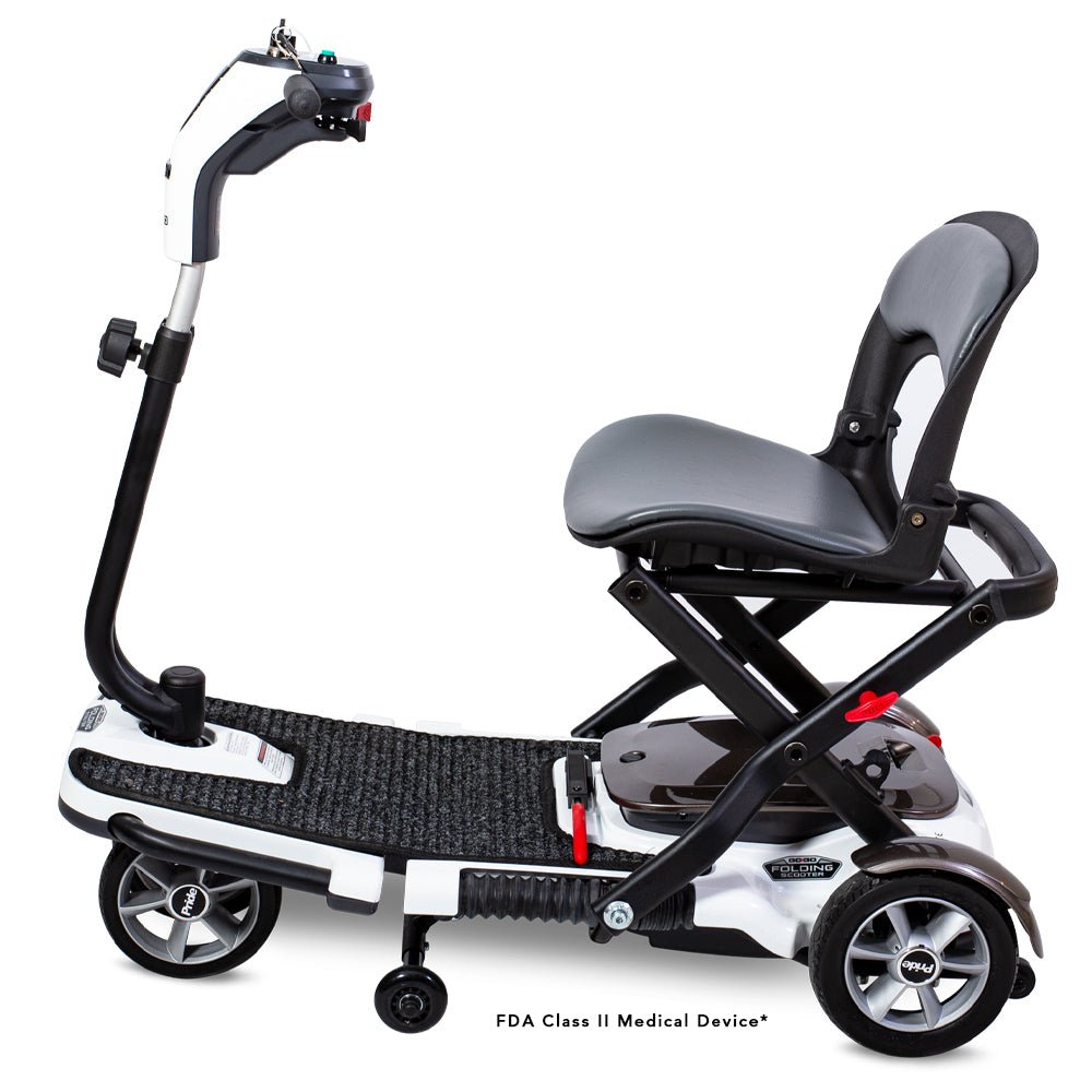 Go-Go S19 Four Wheel Folding Scooter (FDA Class II Medical Device) WhiteSealed Lead Acid (SLA)