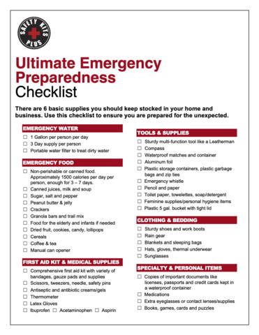 WINTER HOME EMERGENCY KIT CHECKLIST – News and Advice