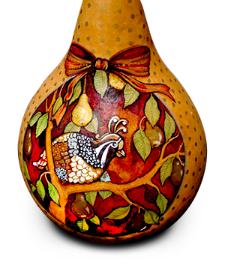 Gourd art by Jazz Caldwell