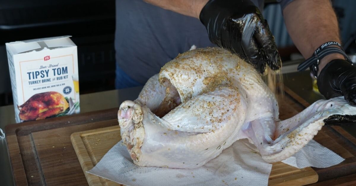 seasoning the turkey