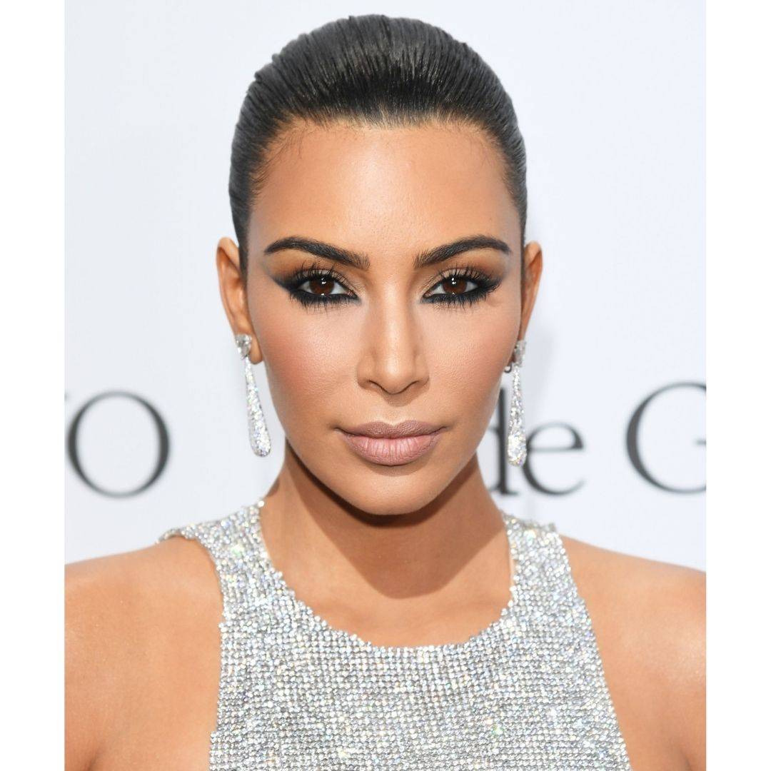 Celebrity with heart shaped face, Kim Kardashian