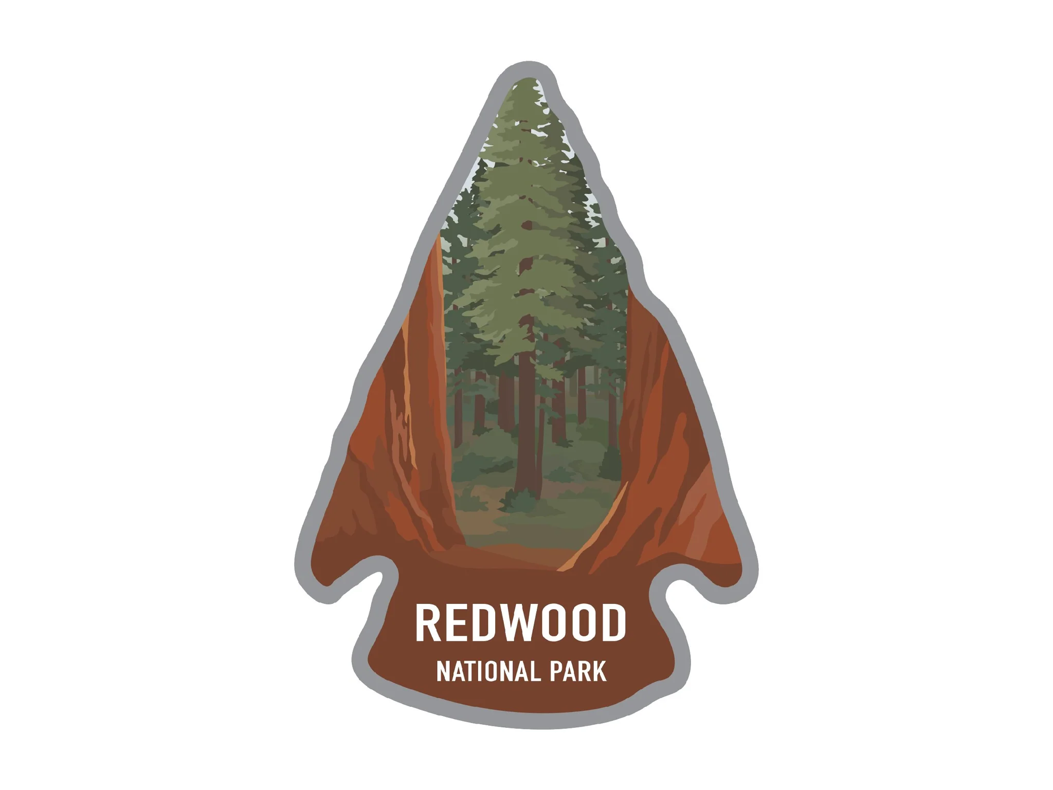 Redwoods national park sticker