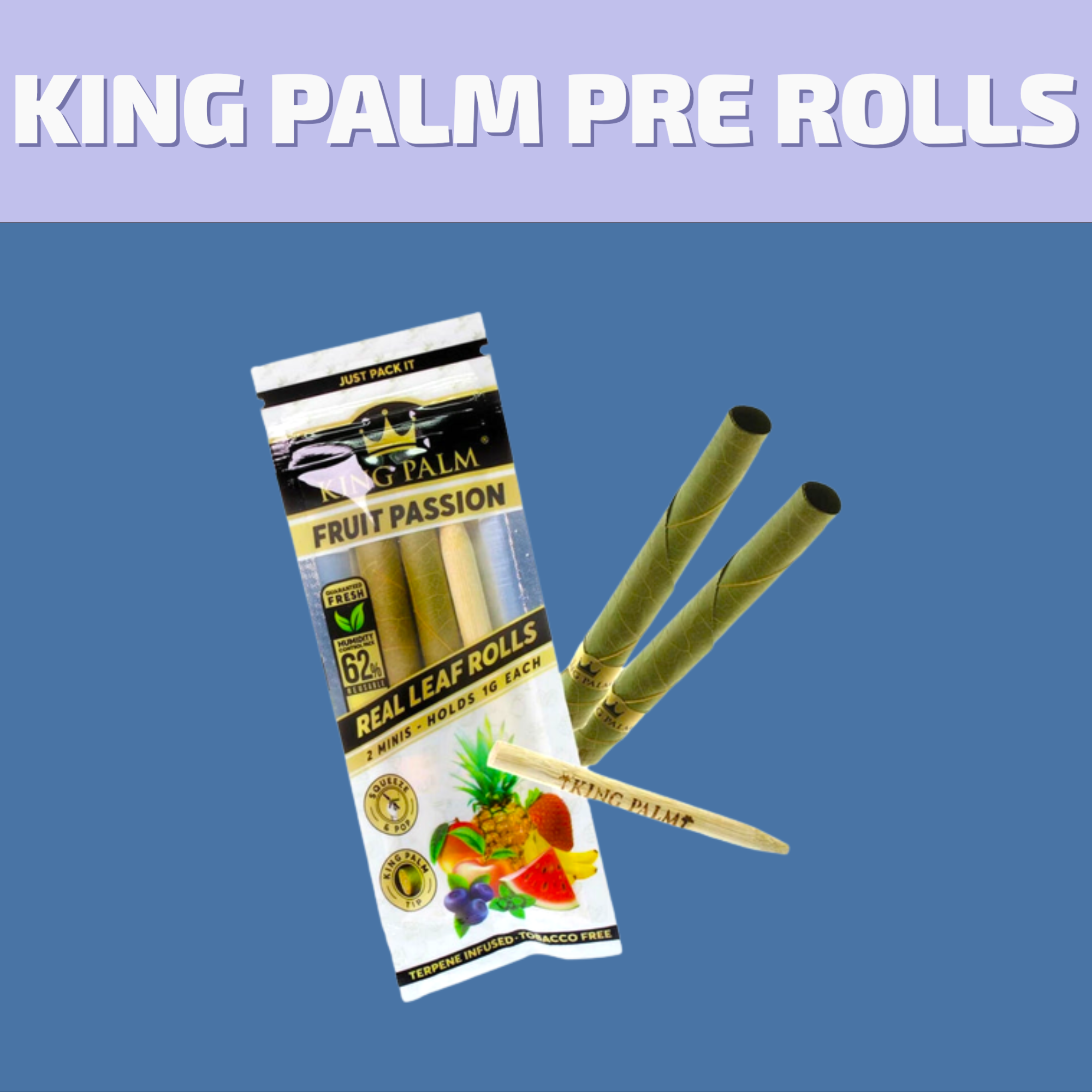 Shop our selection of King Palm Pre Rolls for same day delivery in Winnipeg or visit our cannabis store on 580 Academy Road.