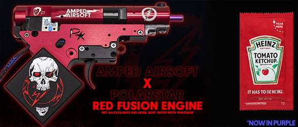 Amped Airsoft Fusion Engine in Limited Edition Red