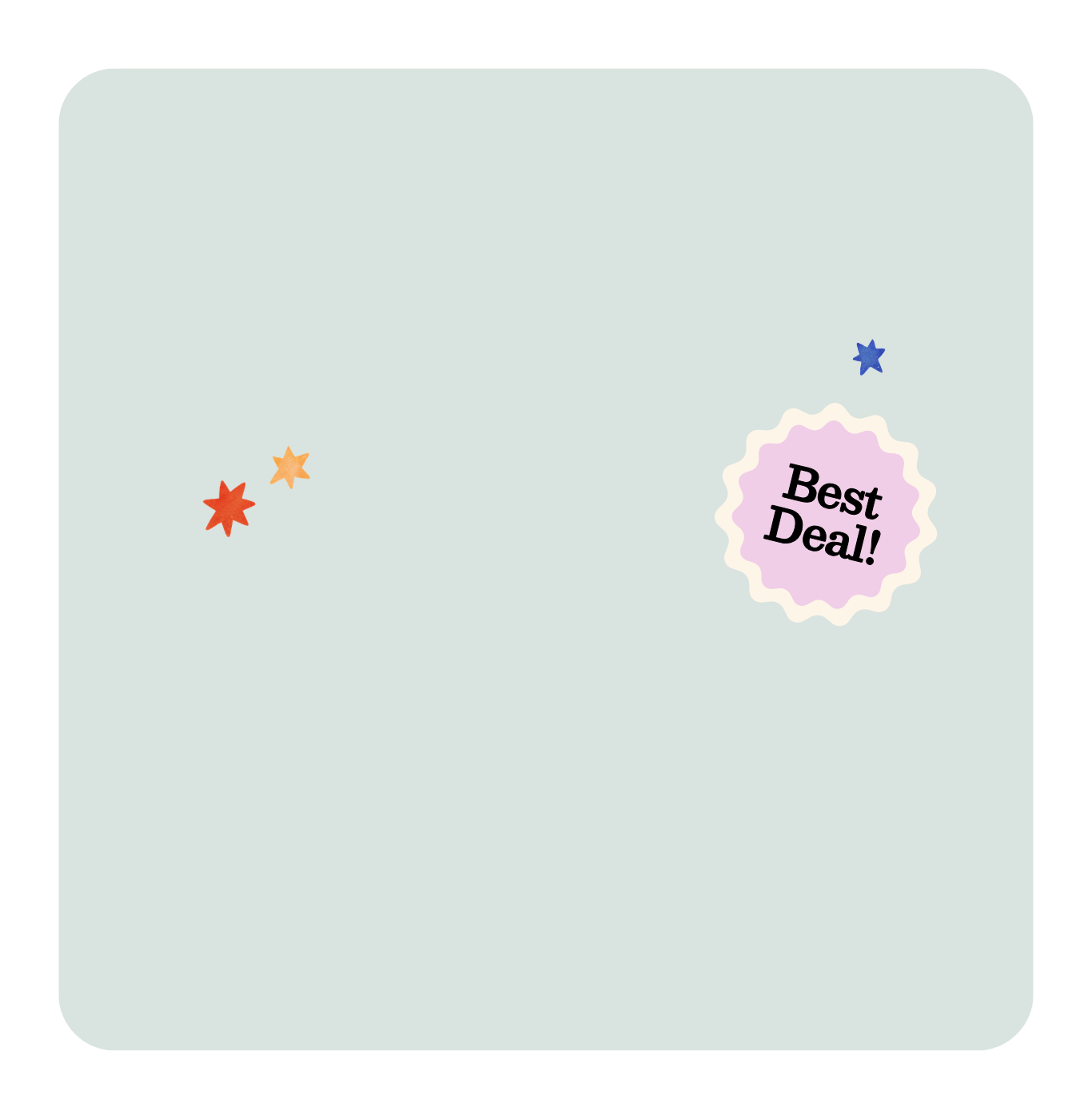 Colorful stars and a 