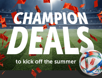 Champion deals to kick off the summer
