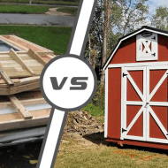 kit vs custom shed