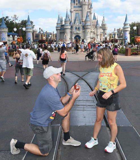 Rob Proposes to Nina at Walt Disney World with an Engagement Ring from Henne Jewelers