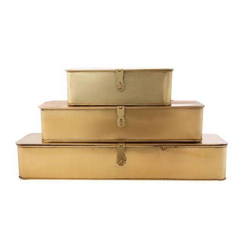 Rectangular Brass Boxes