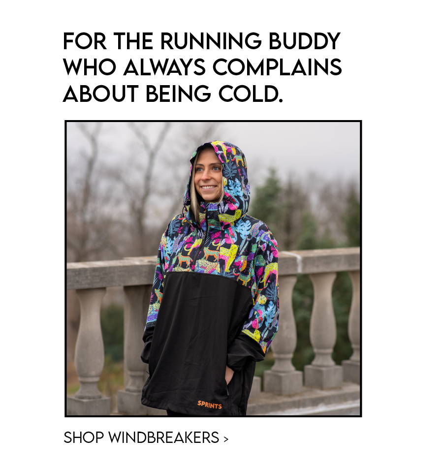 Woman in windbreaker