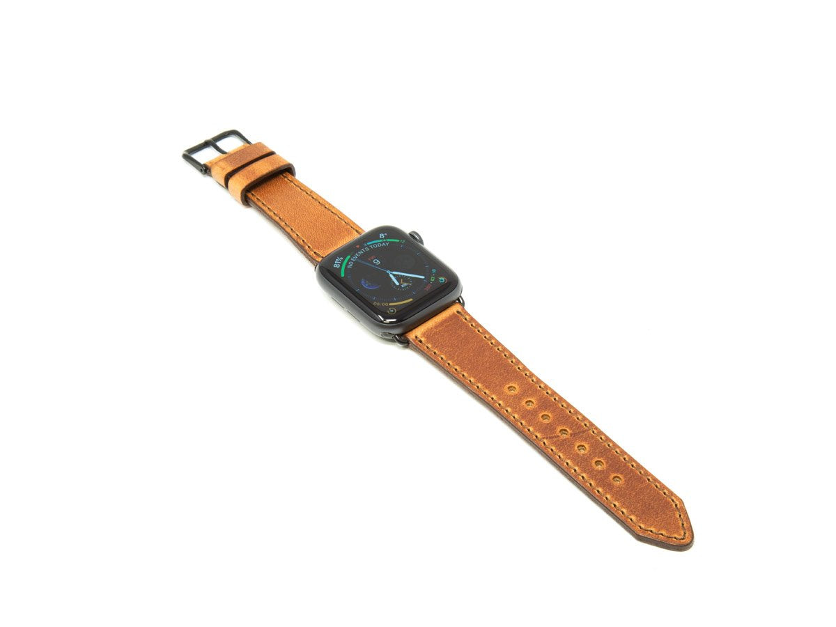 apple watch natural leather band