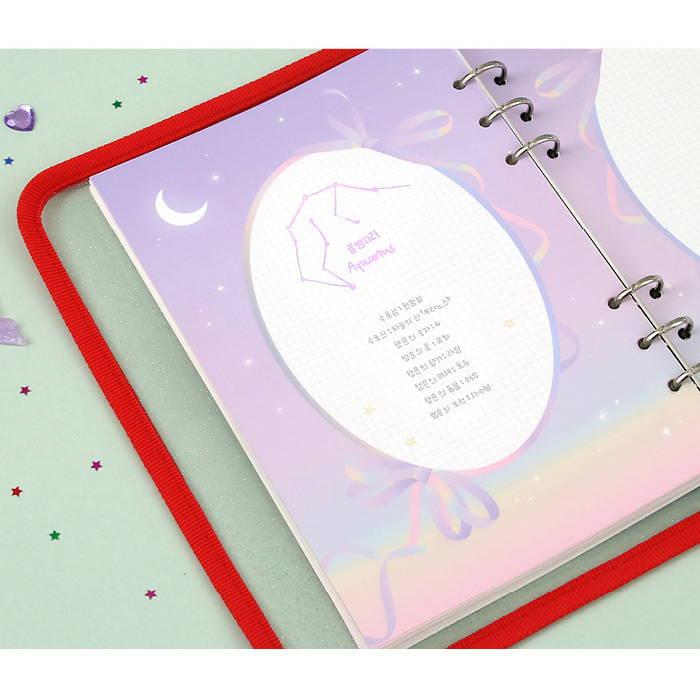 Color note - Second Mansion Collage A5 6-ring dateless weekly diary