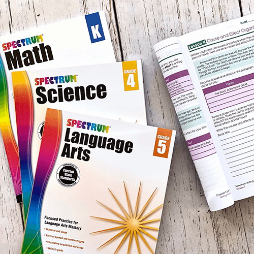 Spectrum ELA and Math Subject Workbooks