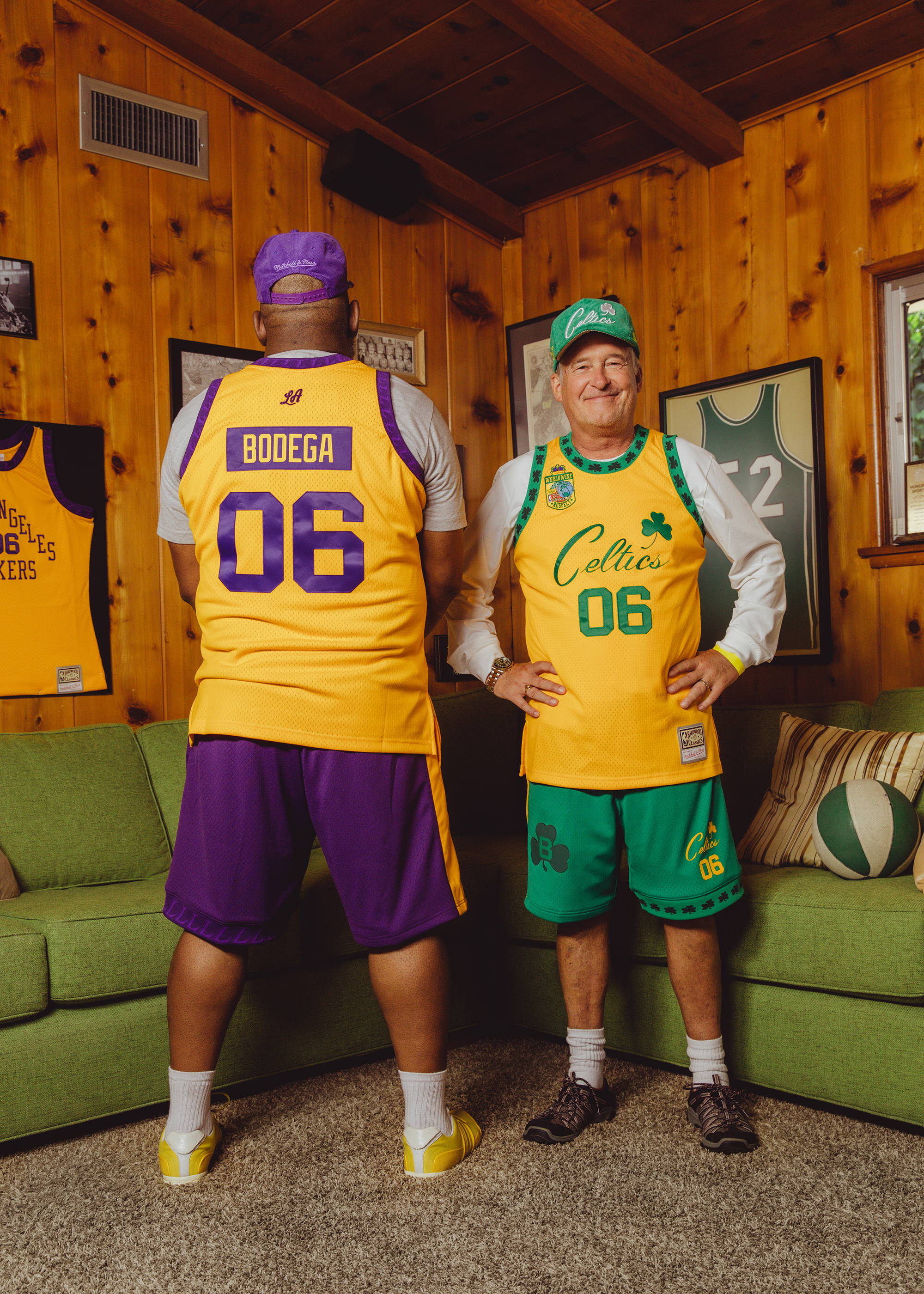 X BODEGA WORLDWIDE RESPECT CELTICS JERSEY YELLOW