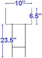 Heavy Duty Goal Post Yard Sign Stake - A.G.E. Graphics