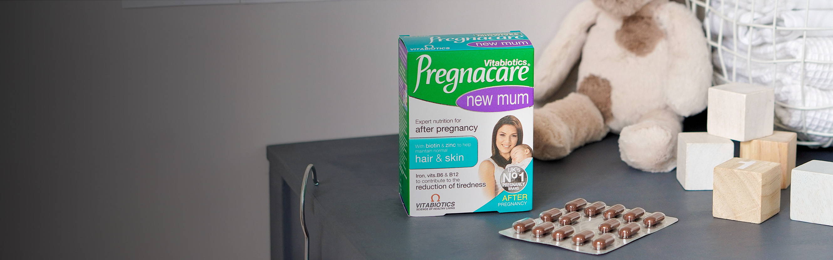  Being a new mum is exciting and exhausting at the same time. And with a little one to look after, taking care of your own health is more important than ever. Pregnacare New Mum is gently formulated based on how your body changes after pregnancy and childbirth, with specific nutrients to help maintain normal energy release, skin health and hair health. 