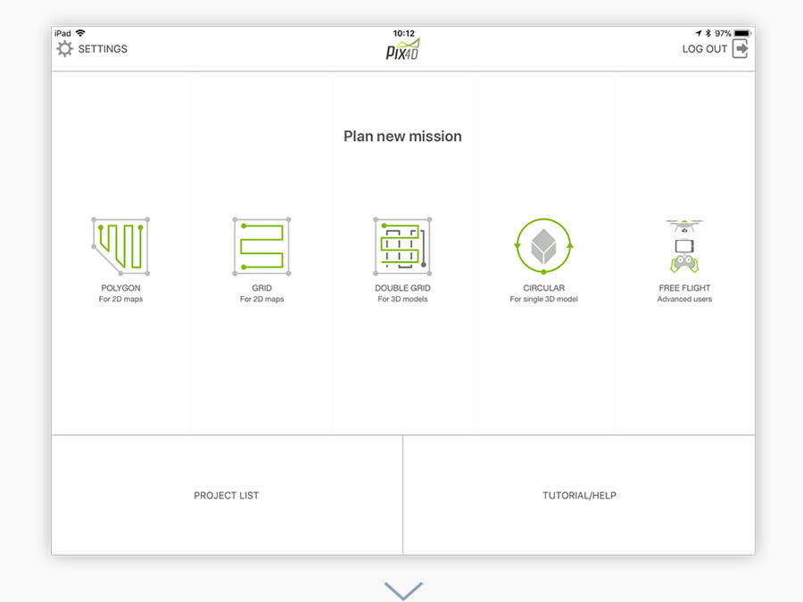 Pix4Dcapture Mission Planner