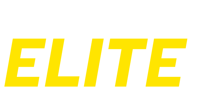 Ybell goes Elite logo in white and yellow text.