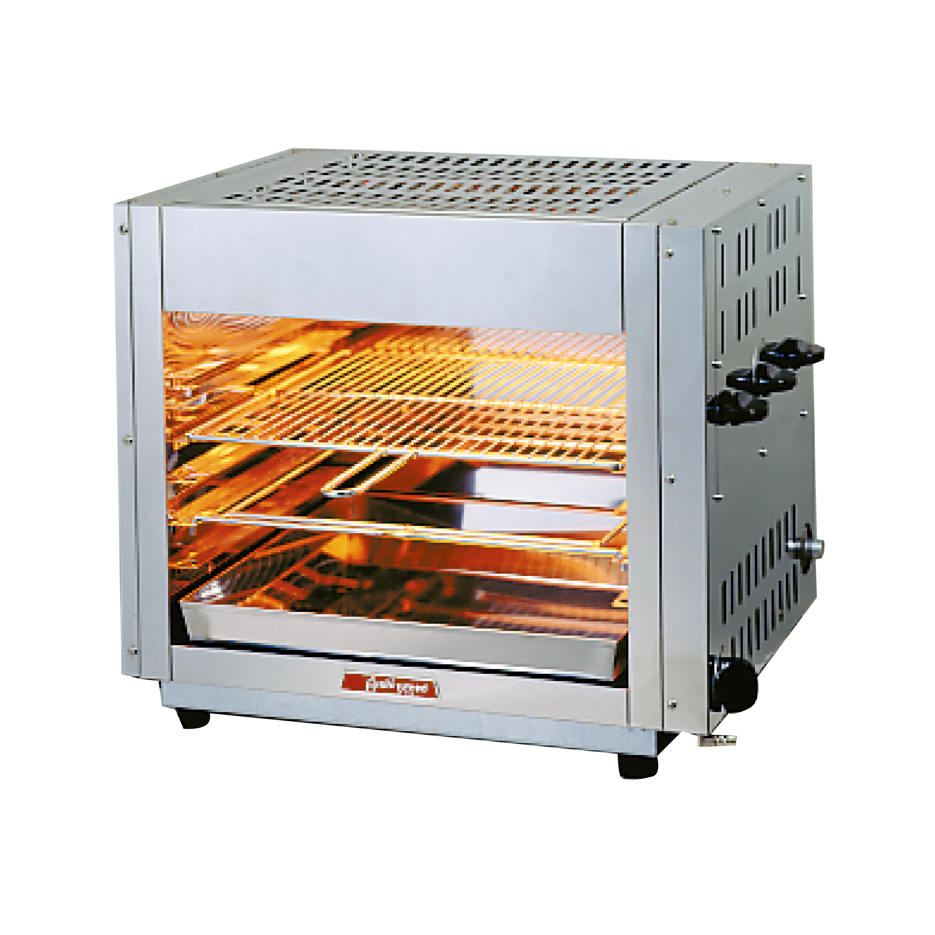 グリラー 赤外線上火式 グリルクイン アサヒ SG-900H LP(プロパンガス) (業務用)(送料無料) 幅975×奥行430×高さ515 - 4