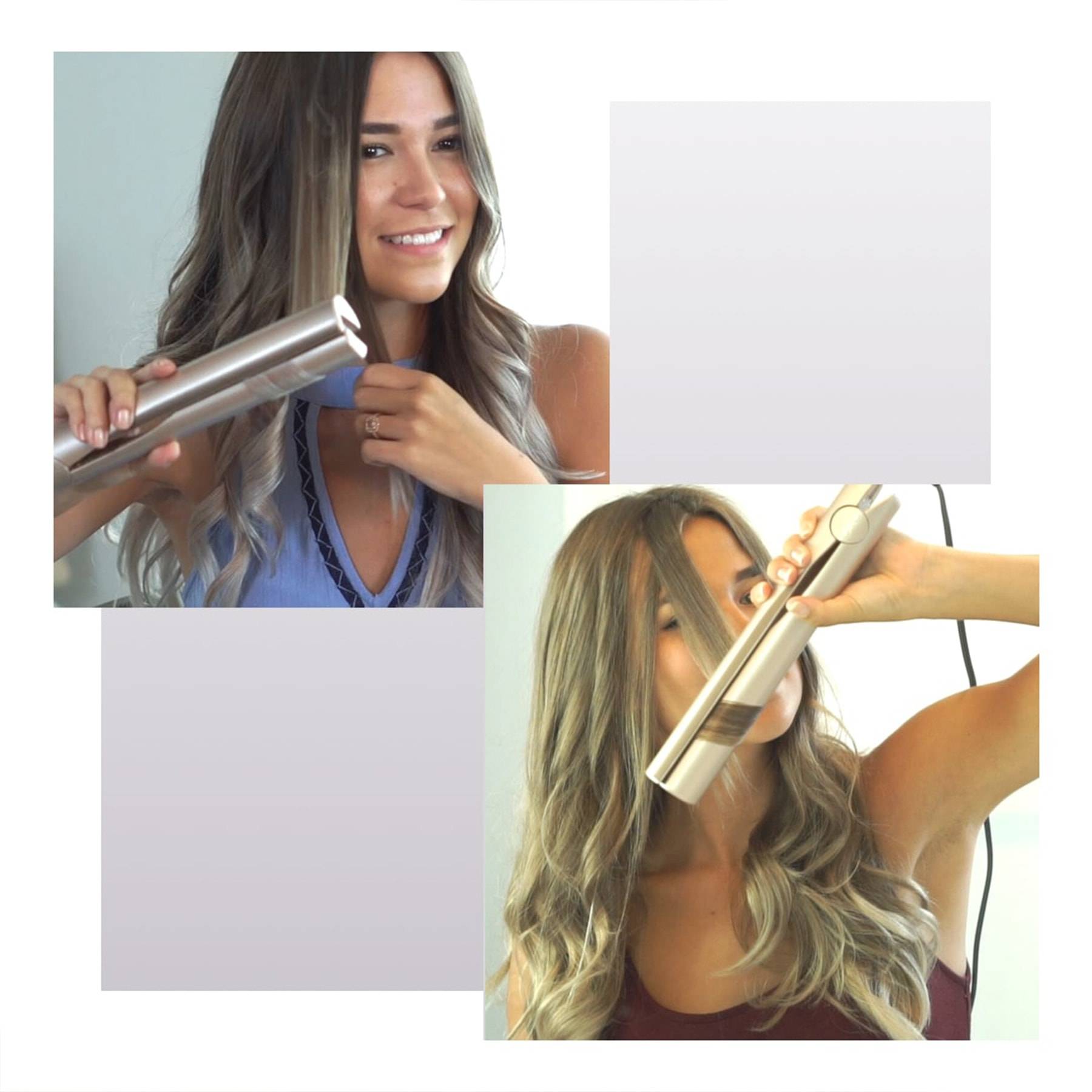 Roxy curling hair with TYME Iron Pro