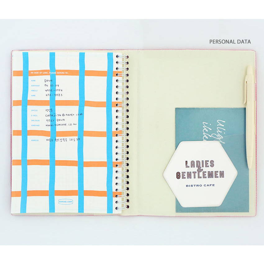 Personal data - Romane 2020 Eat play work 365 dated daily diary planner