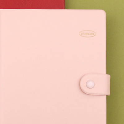 PU cover, snap button closure - Second Mansion Standard A6 6-ring dateless weekly diary