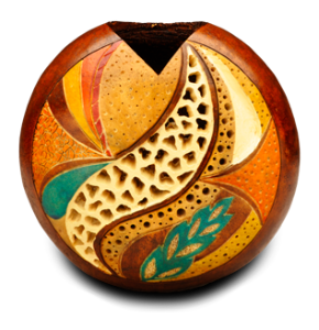 Gourd art by Christy Barajas