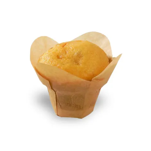 A lotus shaped baking cup with a cupcake inside