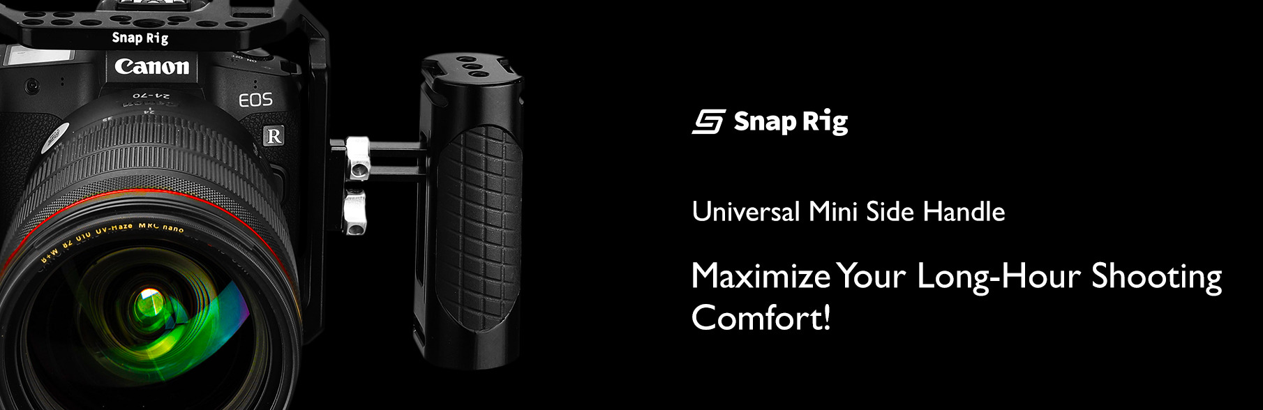 Proaim SnapRig Mini Universal Side Handle (1/4”-20 Mount) for Camera Cage Rigs. ASHM248
