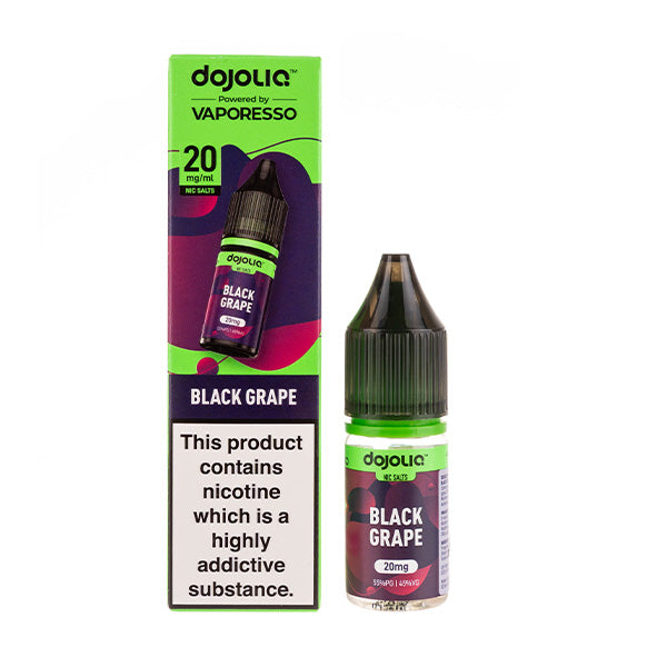 A picture of Black Grape DOJOLIQ Nic Salt E-Liquid by Vaporesso