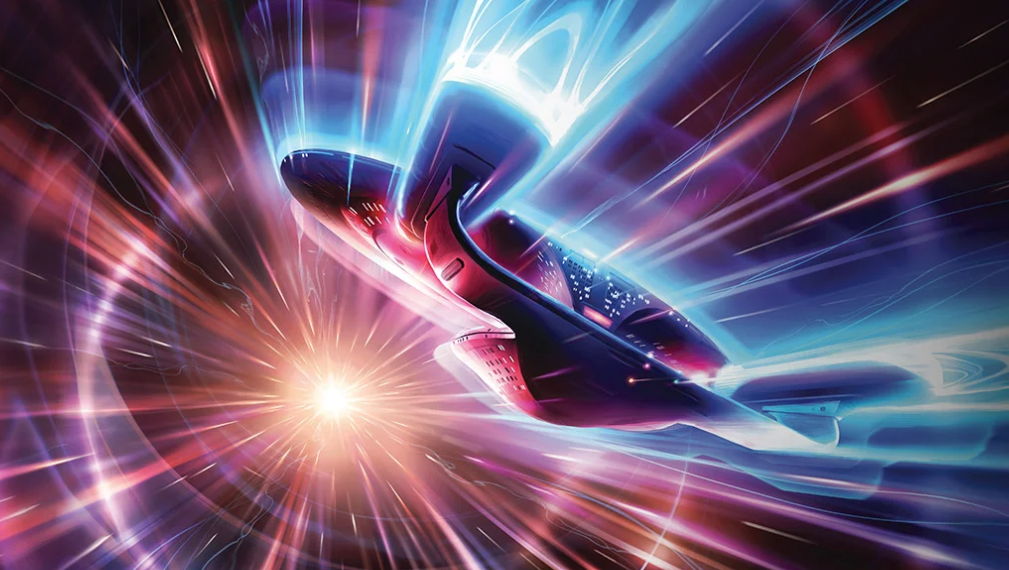 A vibrant, abstract depiction of light and energy in motion.
