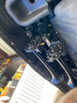 Undercarriage black train horn bells mounted to frame on 2018 Silverado 1500 thumbnail