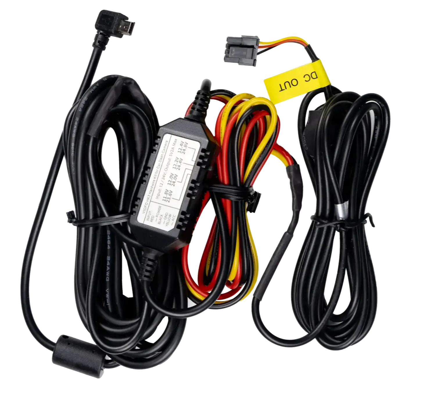 USB Car Hard Wire Kit – 12V To 5V Step Down Charger Adapter For Dash Cam / DVR, UK Seller