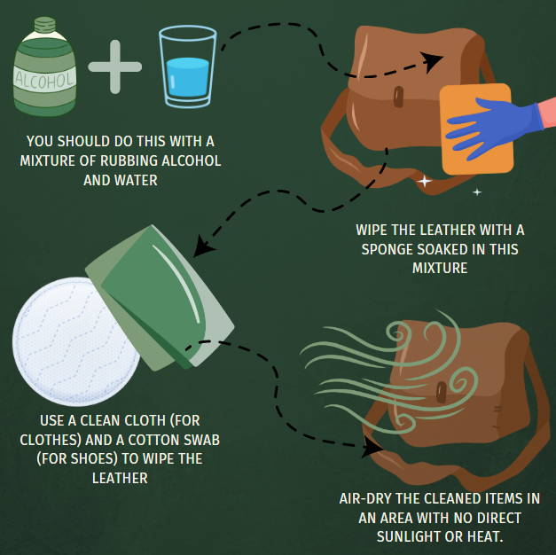 HOW TO CLEAN MOLD FROM LEATHER SHOES AND CLOTHES