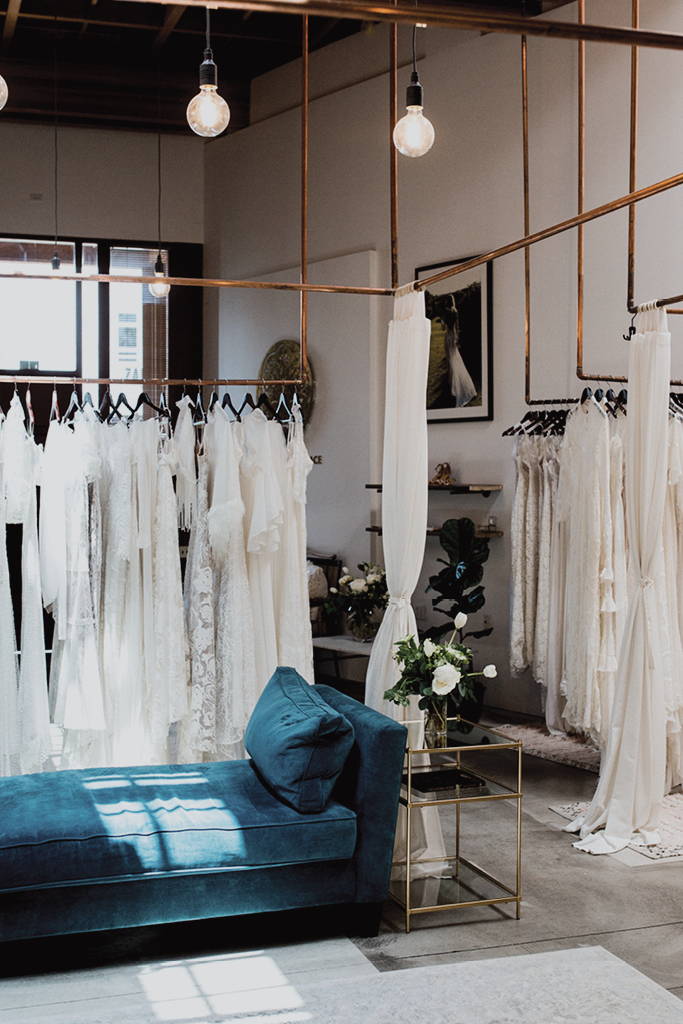 Inside the Grace Loves Lace Los Angeles bridal showroom