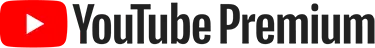 YouTube Premium logo with play button icon.